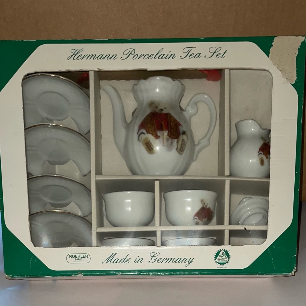 ✨Never used✨Hermann Child Porcelain Tea Set; Made in Germany